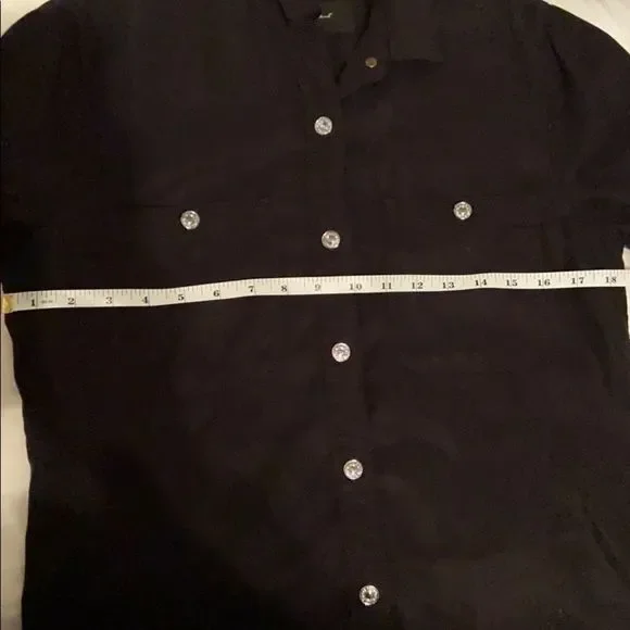 7 for All Mankind black button down top - Picture 5 of 6